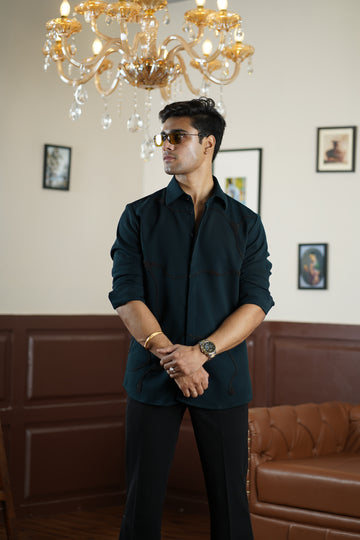 Midnight Noir Threadwork Shirt