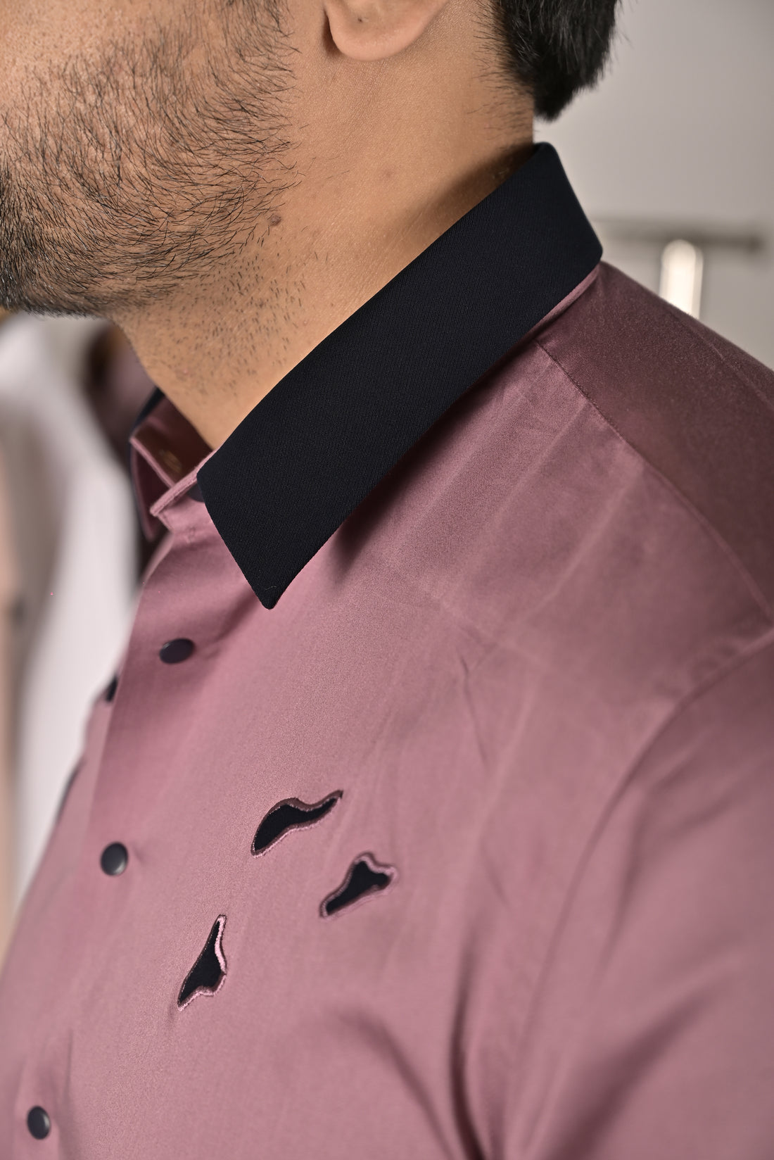 Plum Appliqué Shirt
