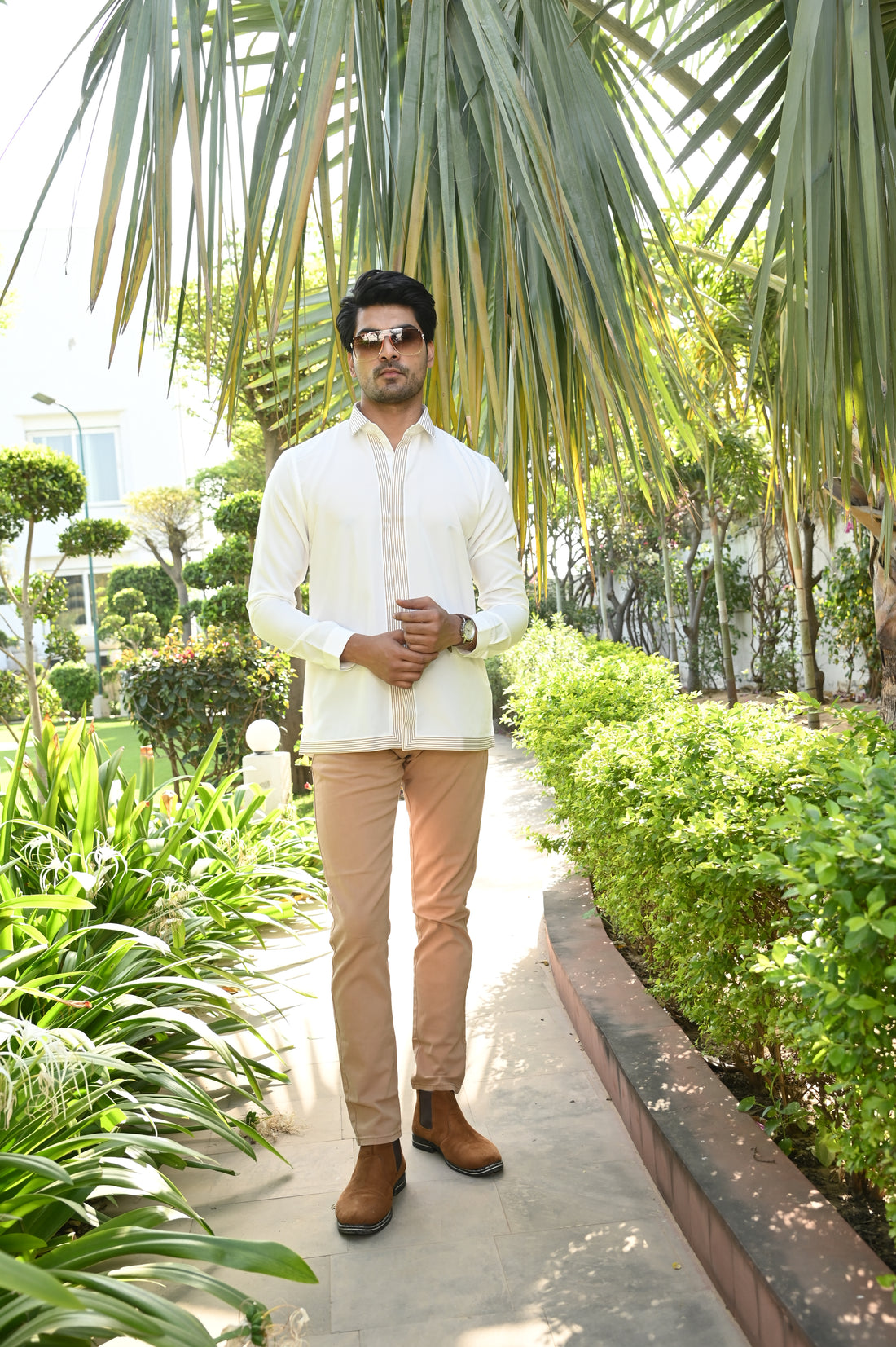 White Striped Shirt