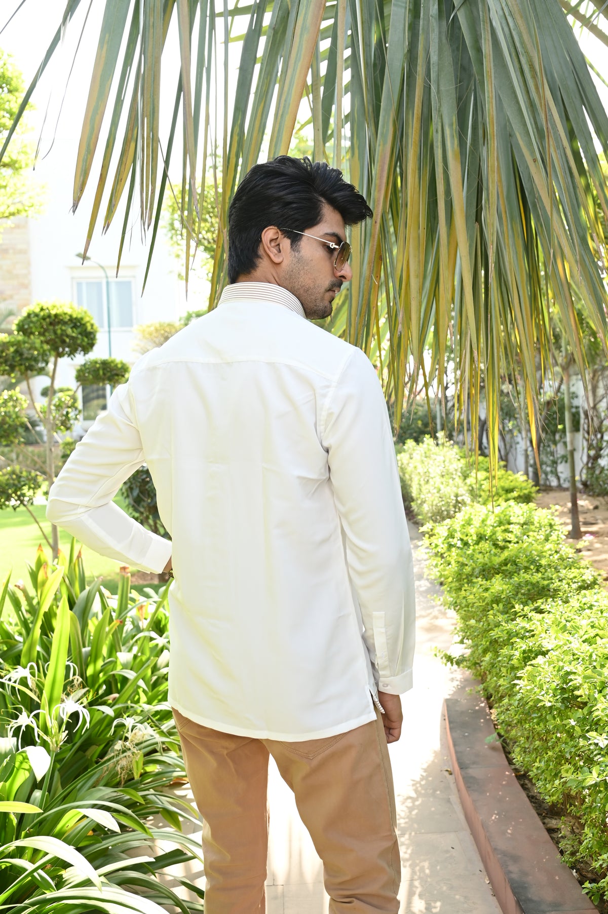 White Striped Shirt