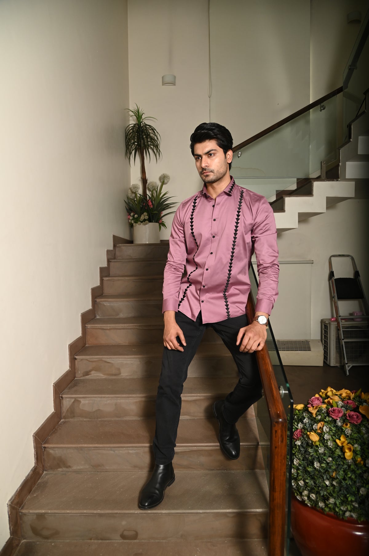 Plum Triangle Shirt
