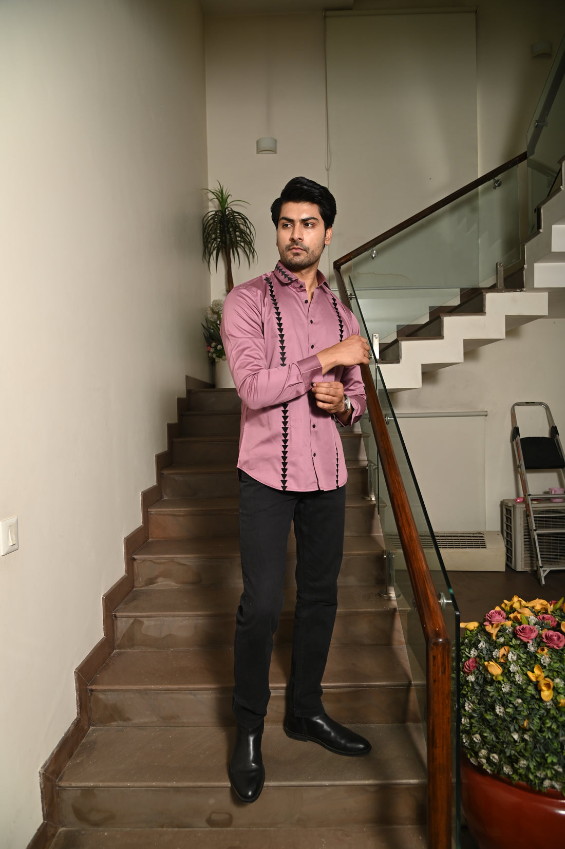 Plum Triangle Shirt