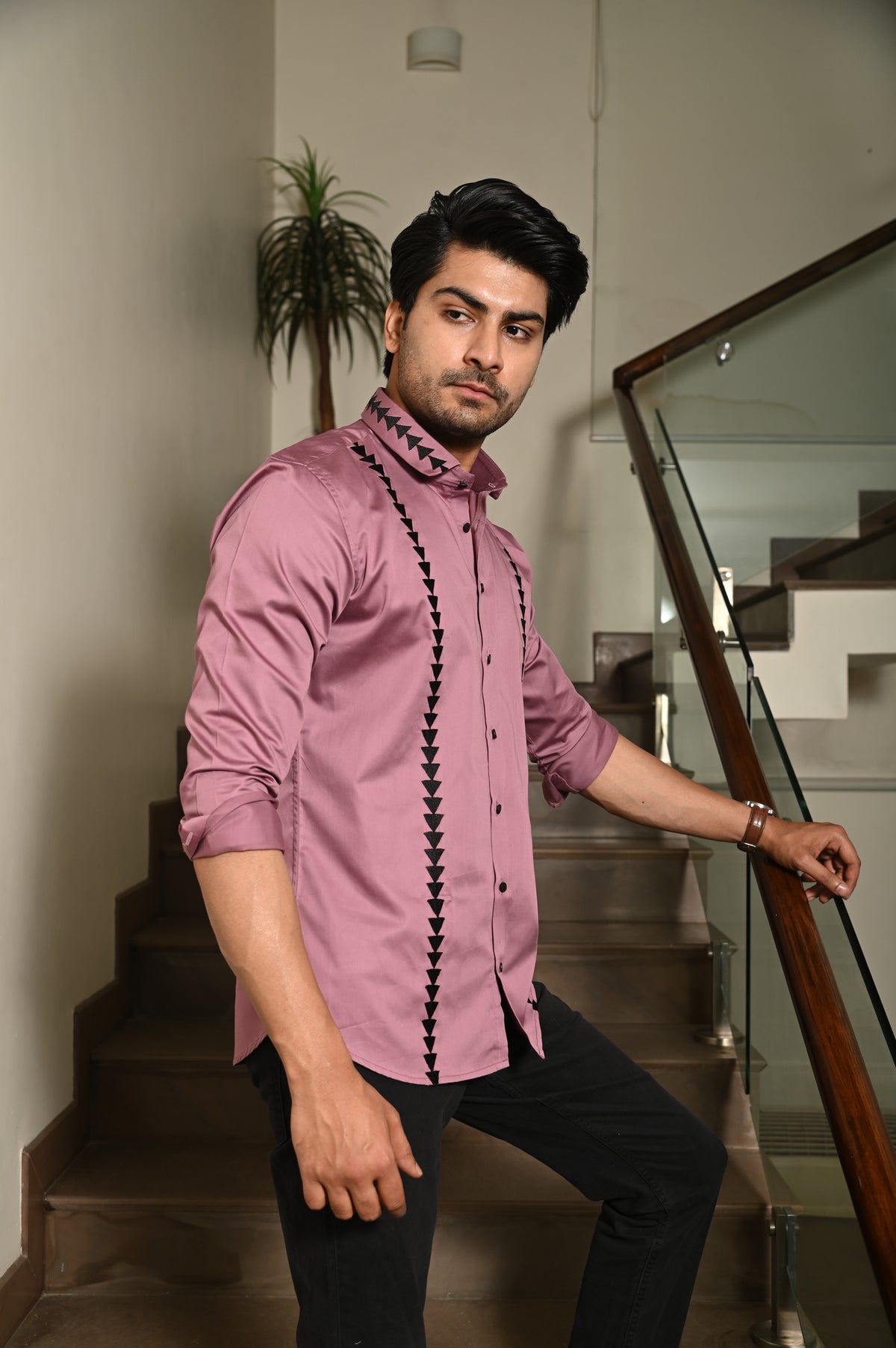Plum Triangle Shirt
