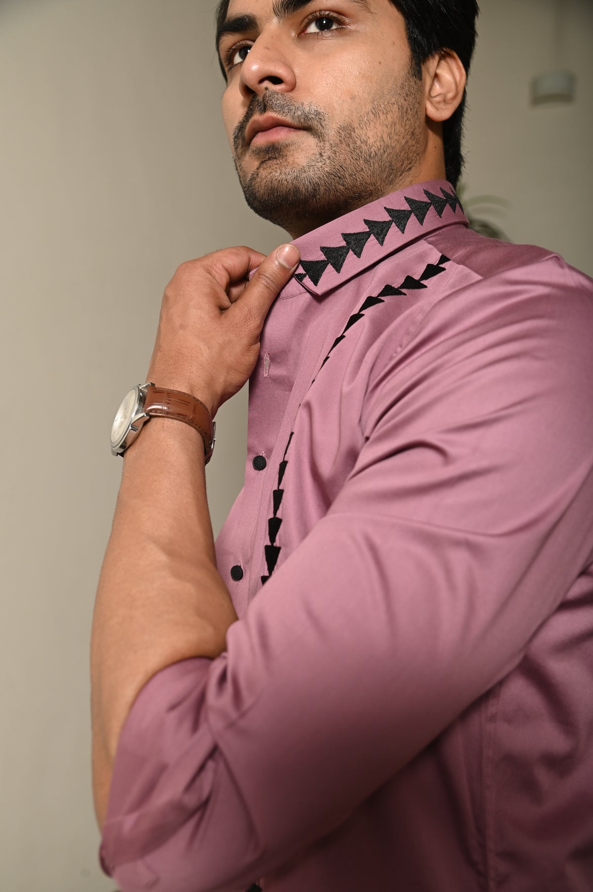 Plum Triangle Shirt