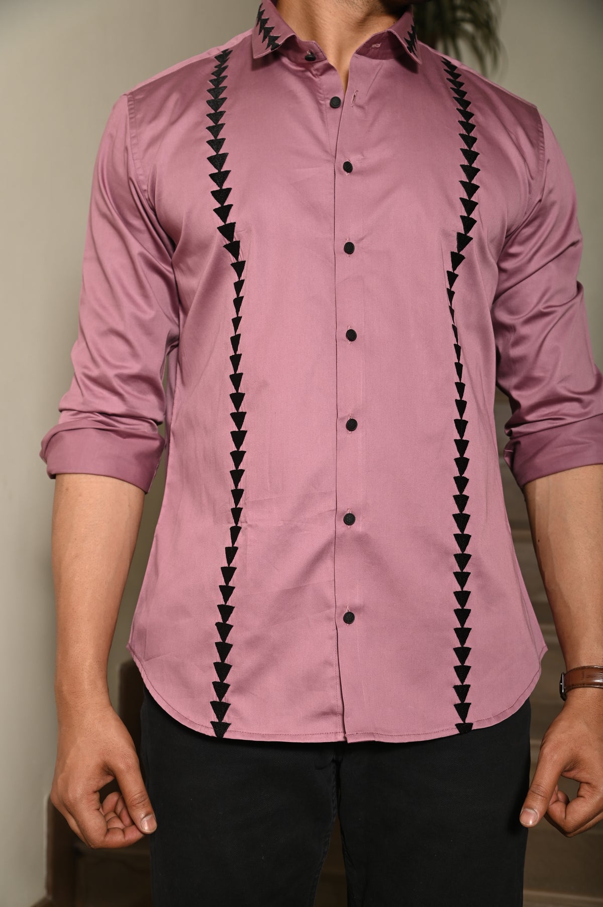 Plum Triangle Shirt