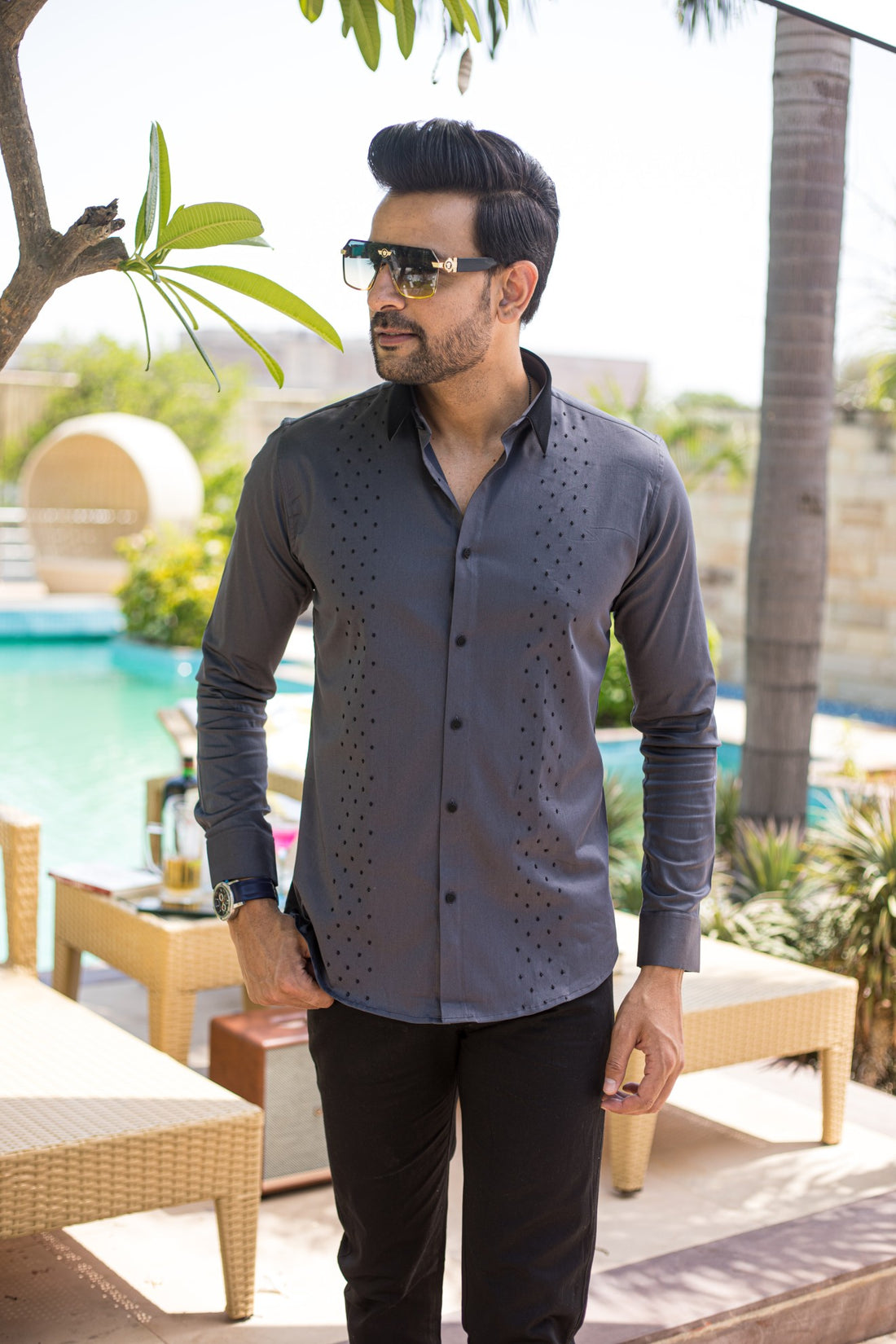 Grey Pearl Shirt