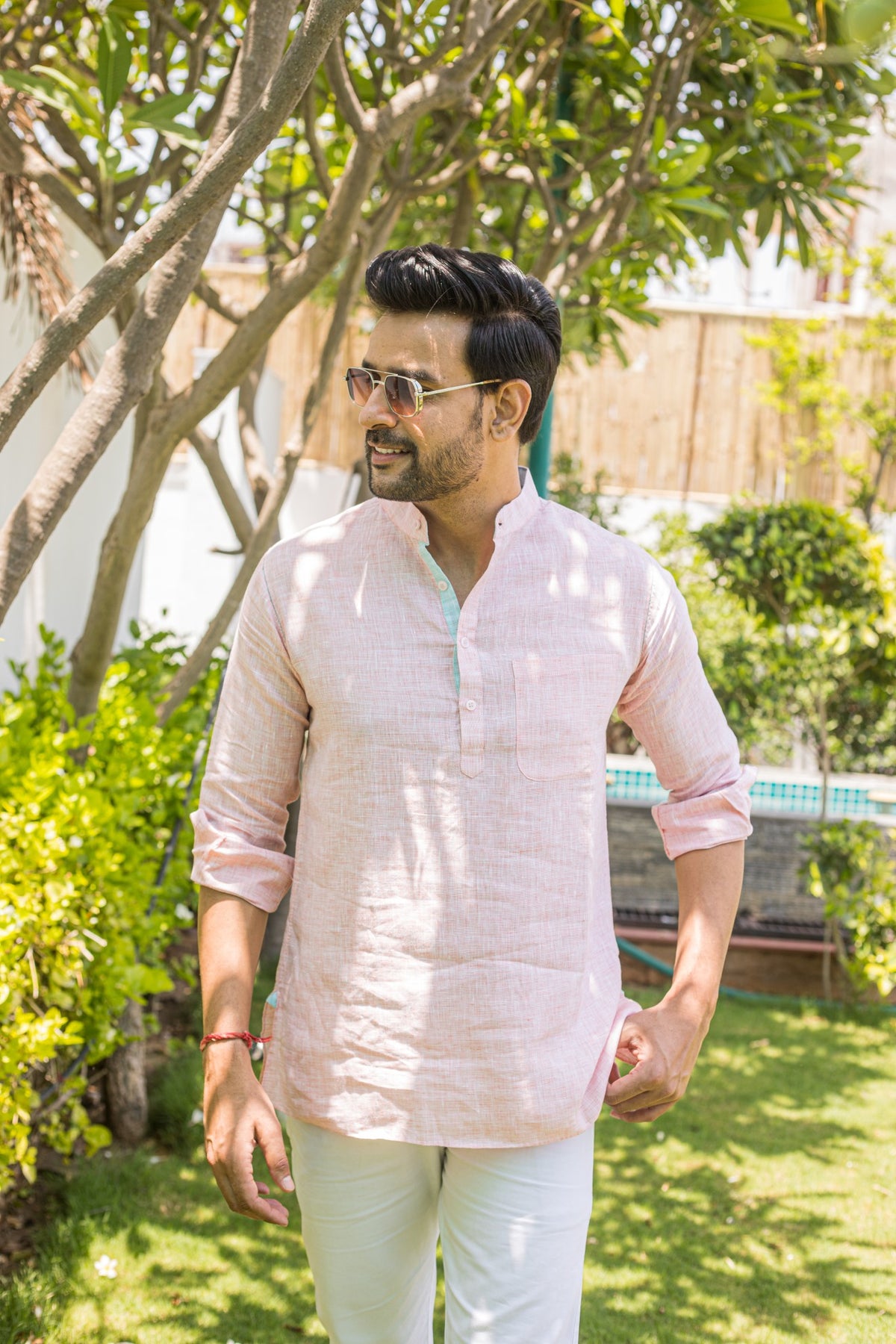 Peach Short Kurta