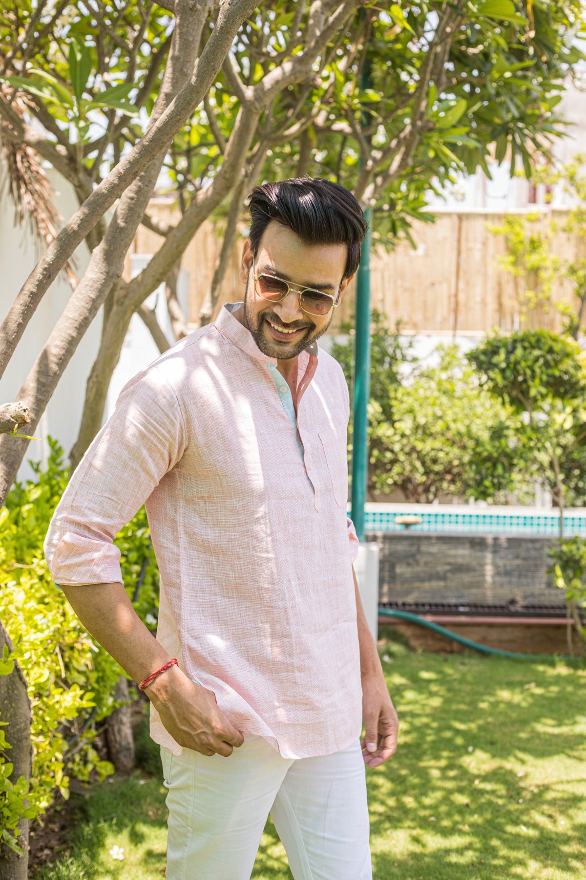 Peach Short Kurta