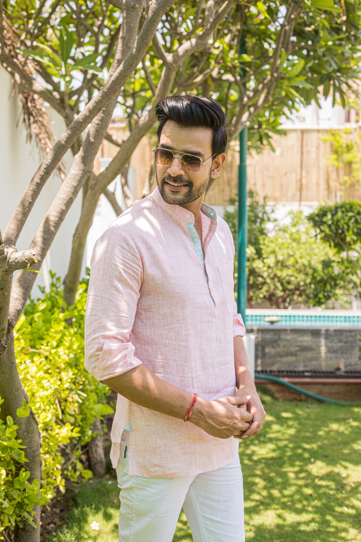 Peach Short Kurta