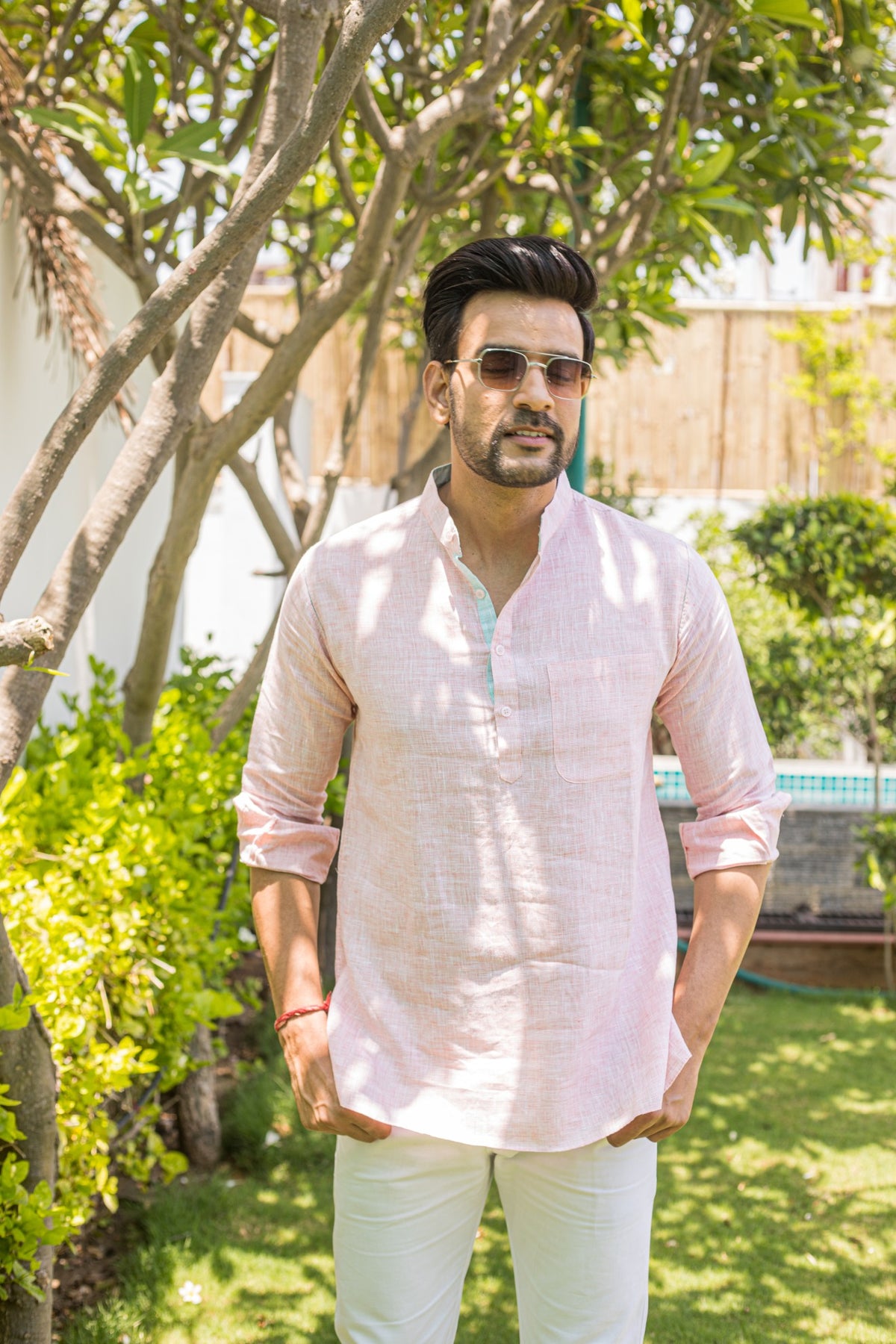 Peach Short Kurta
