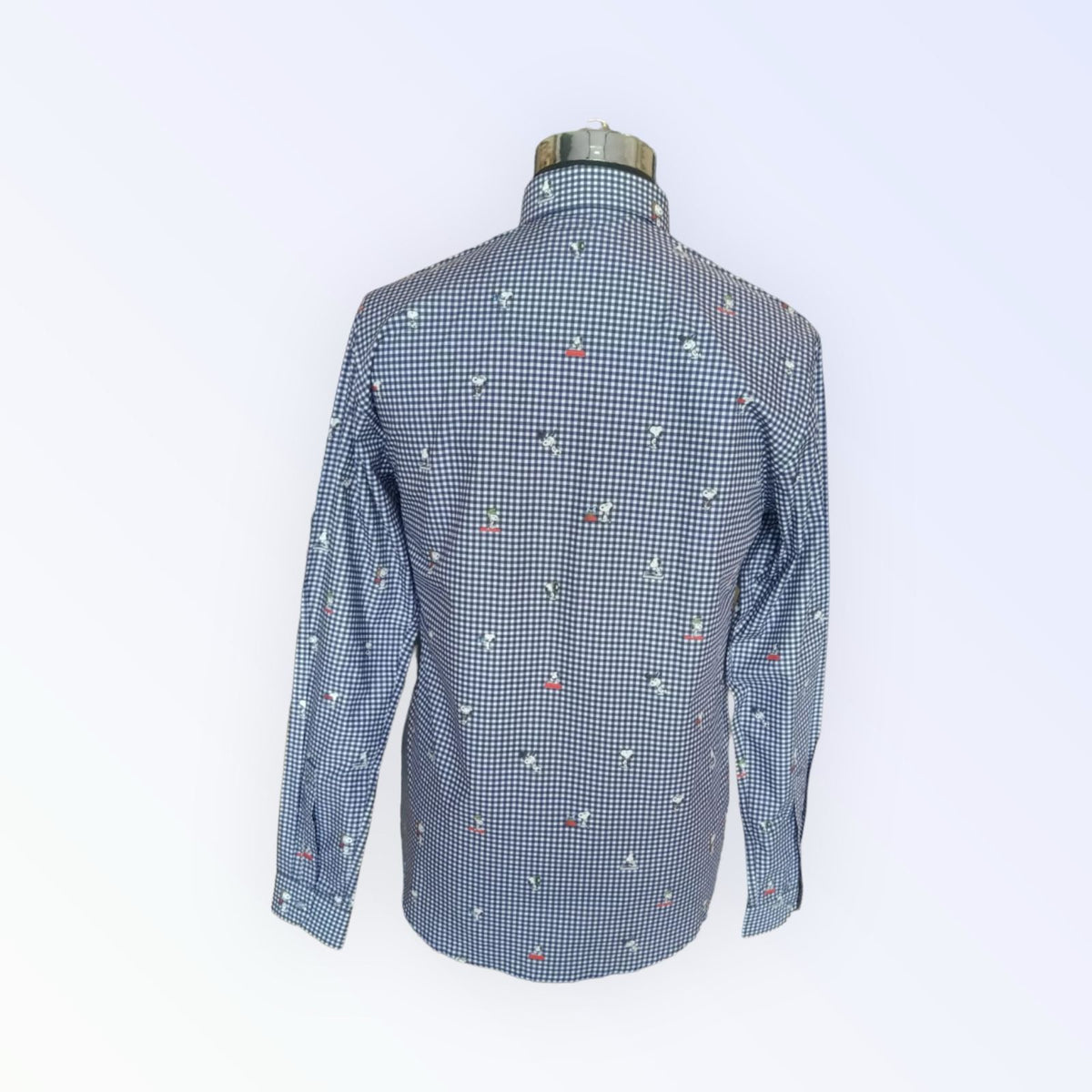 Checks Shirt with dog print