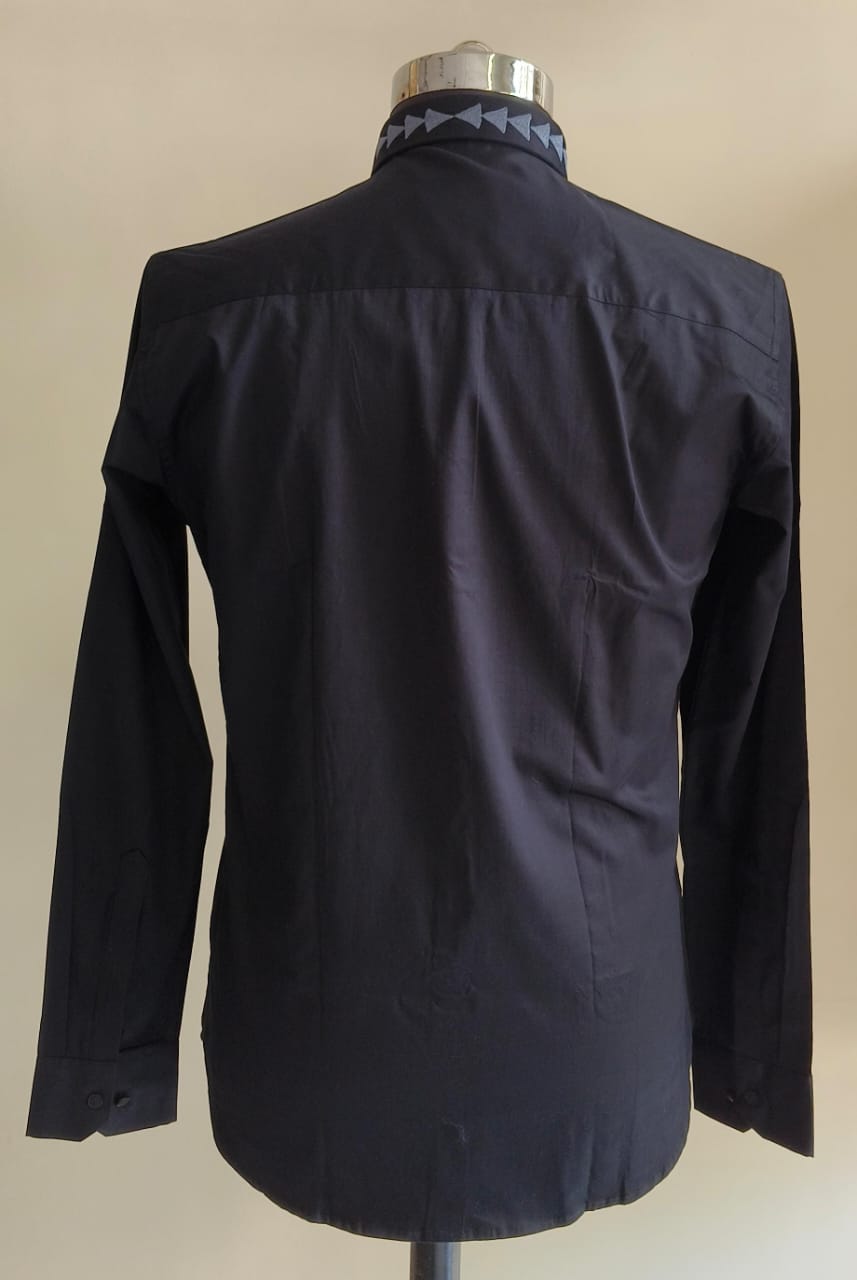 Navy Blue Triangle Shirt
