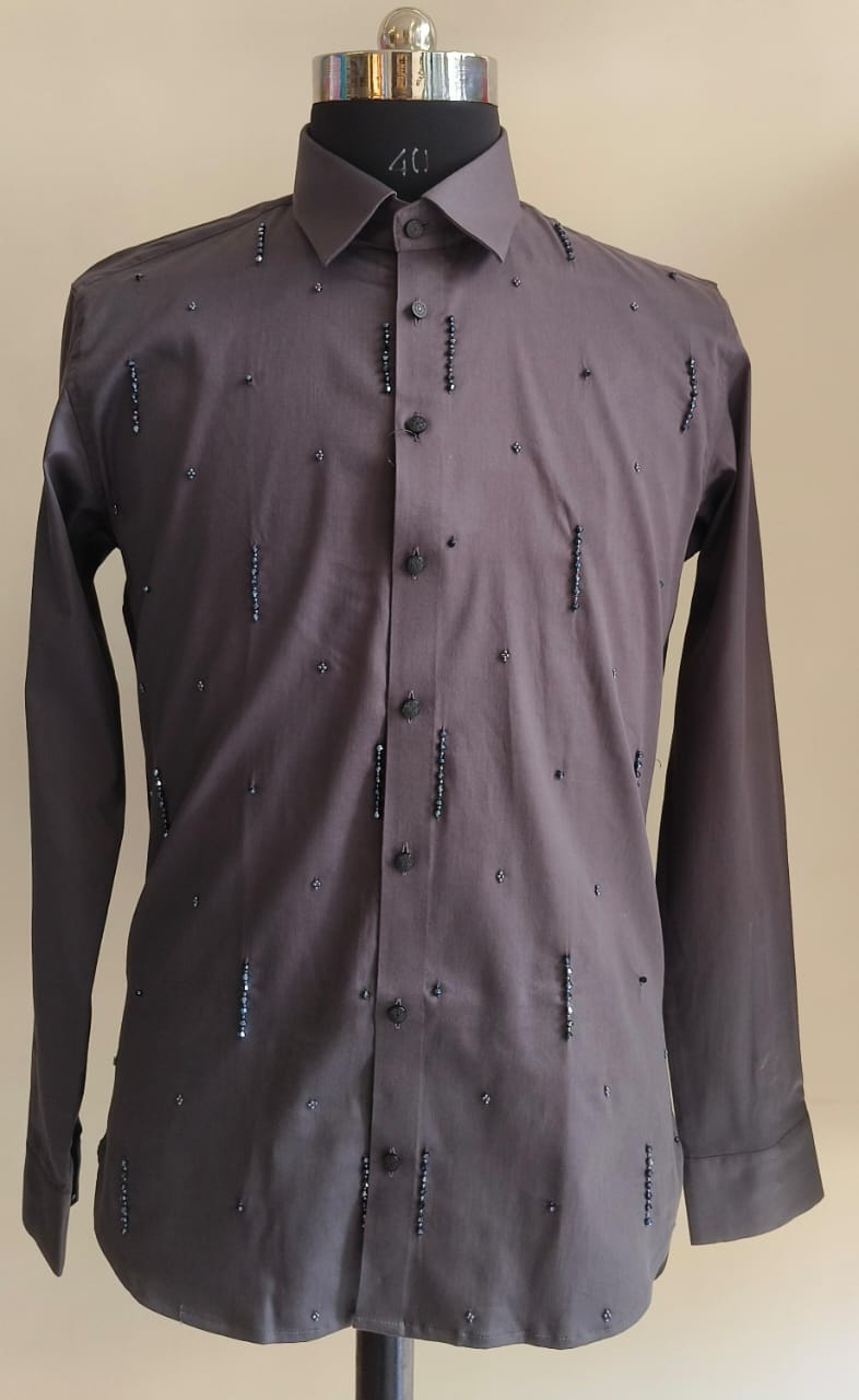 Grey Caterpillar Shirt