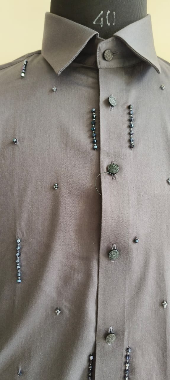 Grey Caterpillar Shirt