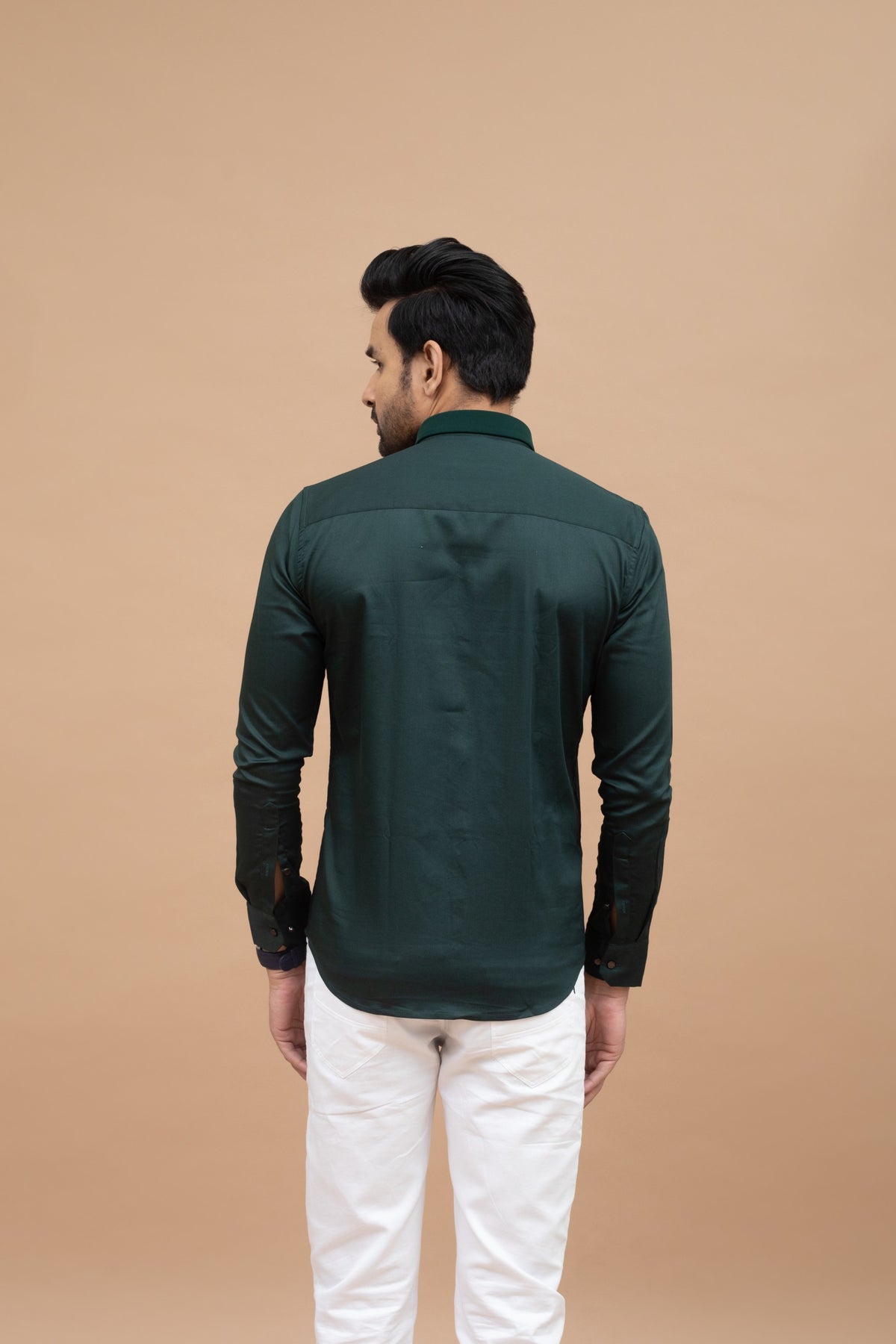 Emerald Green Satin Yoke