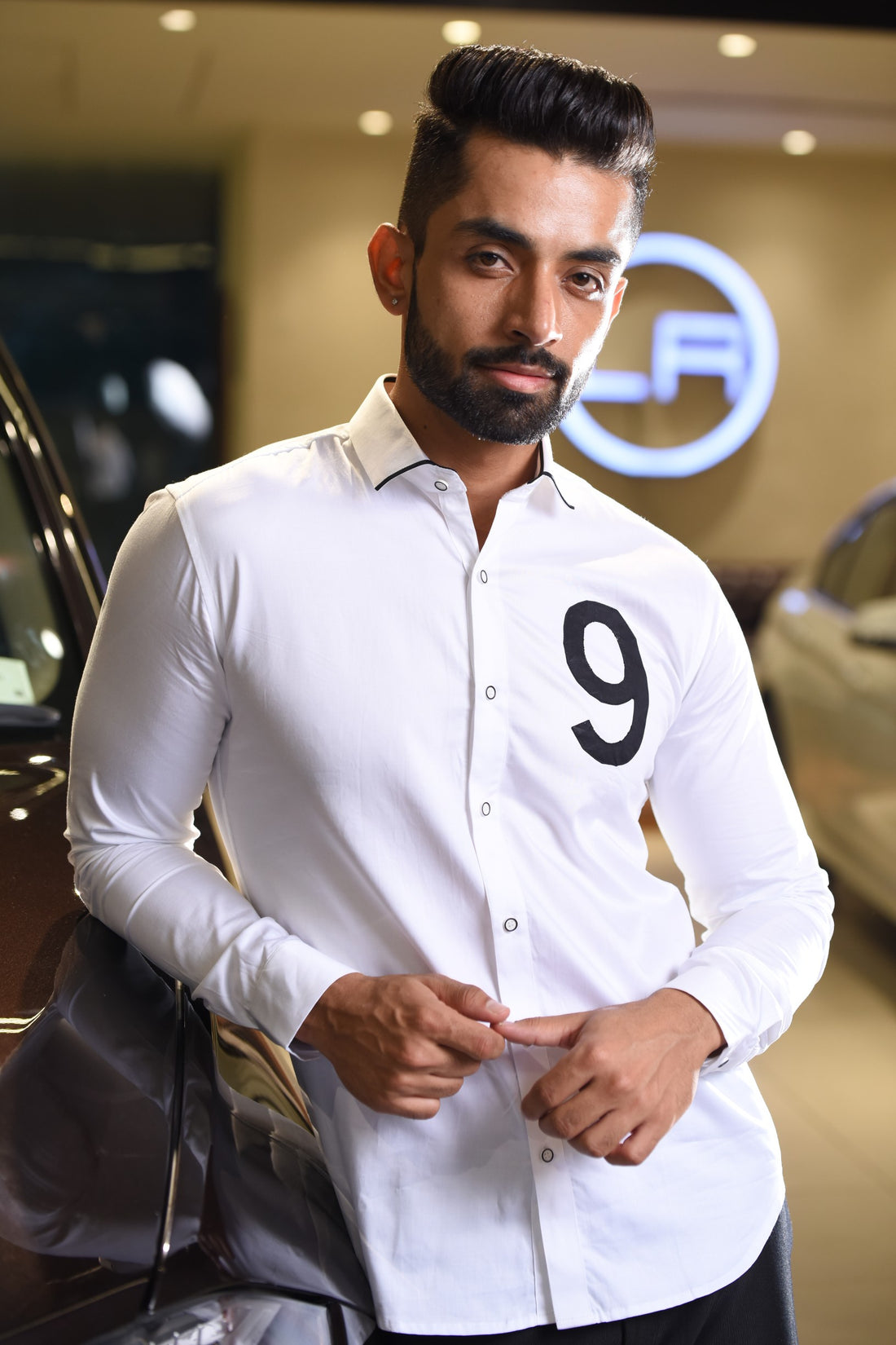 White Solid 9 Shirt